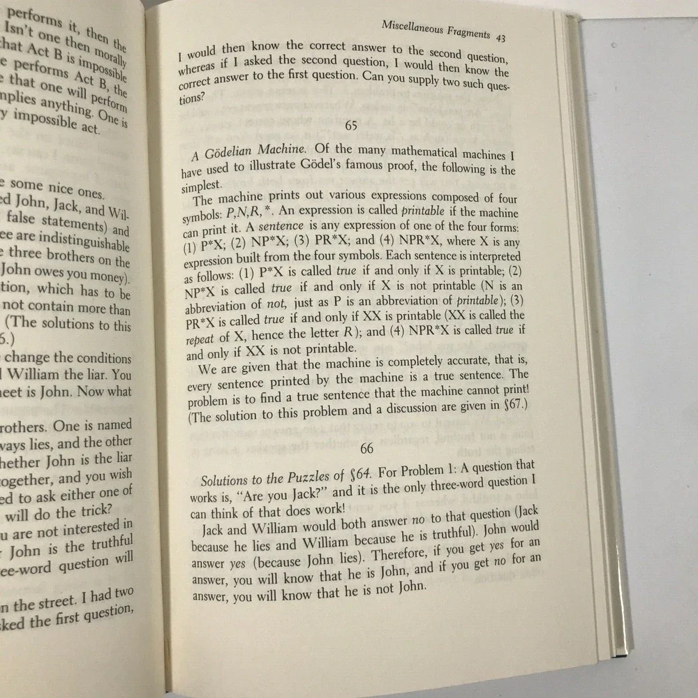 5000 B.C. Raymond Smullyan 1983 1st Edition 1st Printing Hardcover Dust Jacket